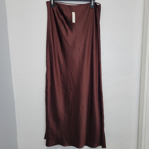 NWT MADEWELL SILKY MAXI SLIP SKIRT SIZE 8 - Picture 5 of 13